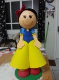 fofucha em eva 3d (branca de neve)
