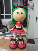 fofucha em eva 3d (joaninha)